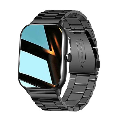 Montre connectée Plus – Hommes & Femmes – Écran tactile 1,77” – Montre de sport et fitness – Appels Bluetooth – Compatible Android – Montre numérique à cadrans multiples