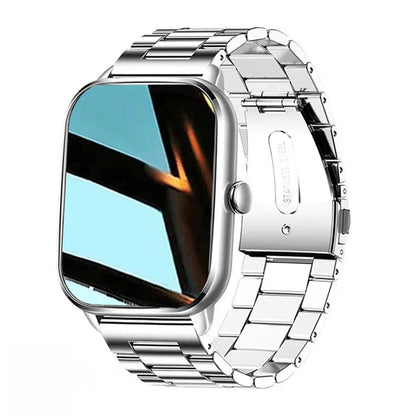 Montre connectée Plus – Hommes & Femmes – Écran tactile 1,77” – Montre de sport et fitness – Appels Bluetooth – Compatible Android – Montre numérique à cadrans multiples